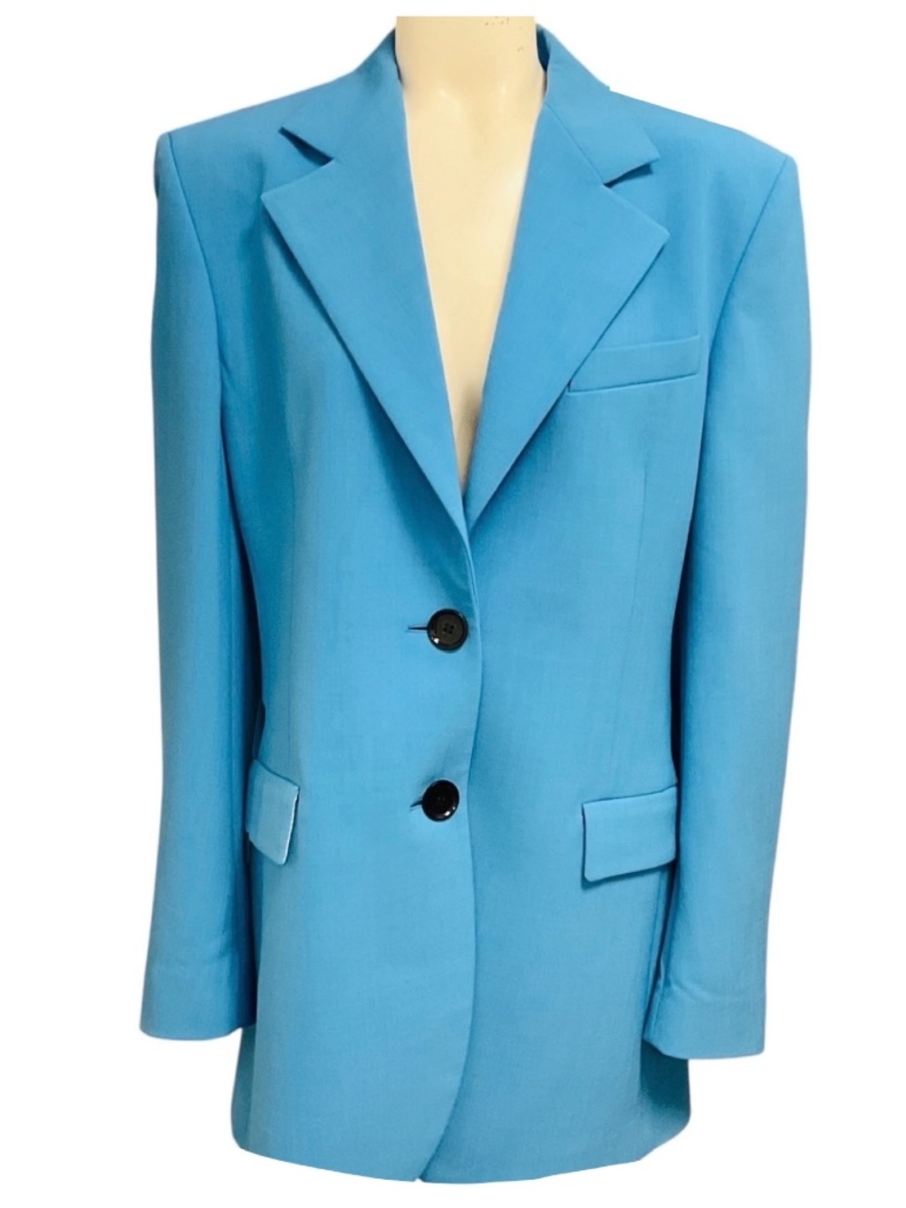 KWAIDAN EDITIONS BLUE CLASSIC TWO BUTTON BLAZER JACKET